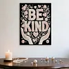 DIY Pearl Painting Be Kind for Home Wall Decor with Frame(30x40cm)