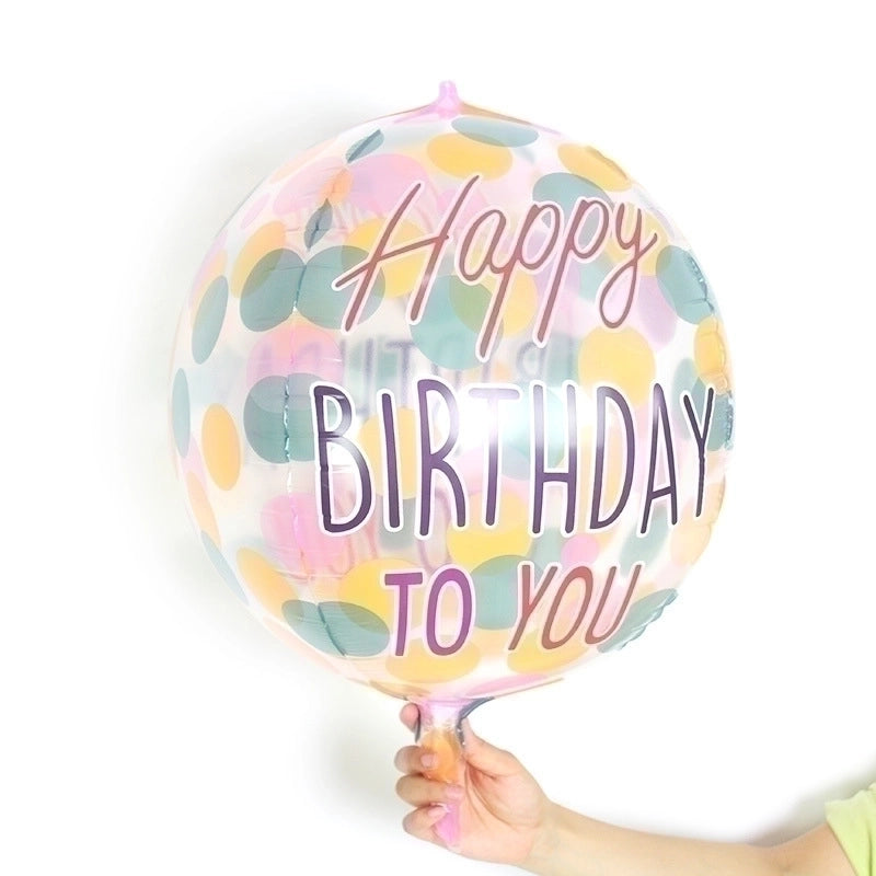 5 Pieces Birthday Letter Aluminum Film Party Balloon