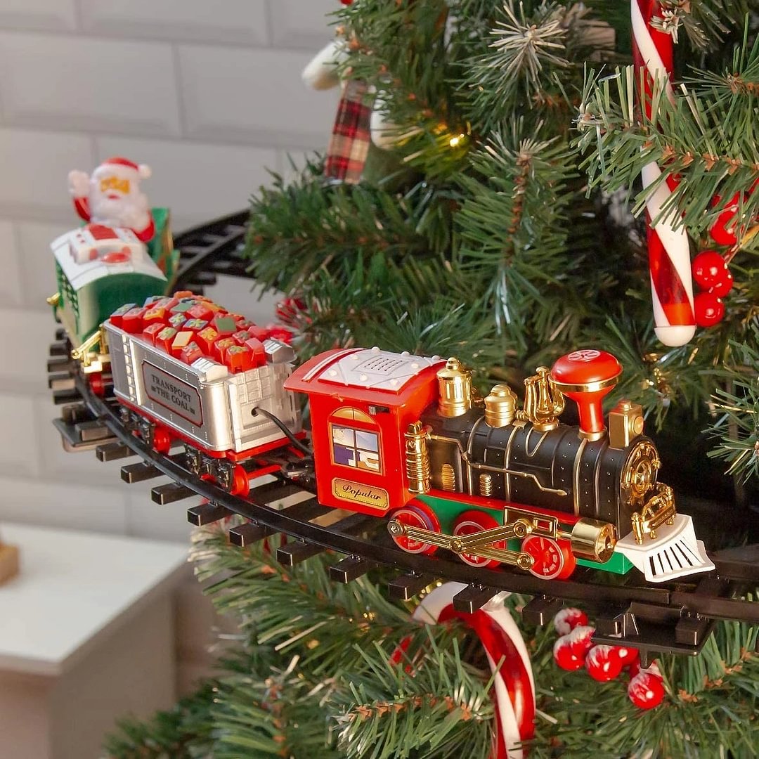 Electric Christmas Tree Train Set Attaches