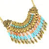 Bohemian Style Tassel Pendant Chunky necklace Earrings Exaggerated Jewelry Set Women Birthday Party Gift
