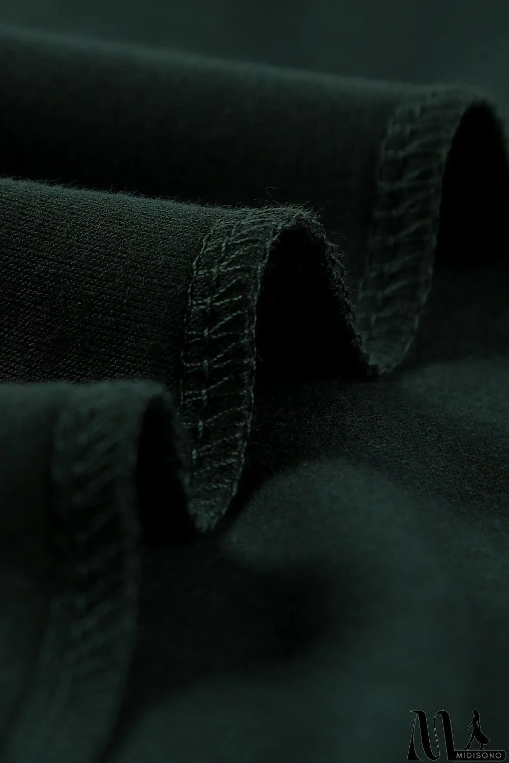 MidiSono - Solid Color V Neck Bodycon T-shirt