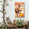 Girl Beer - Metal Tin Signs(8*12Inch/12*16Inch) - Bar