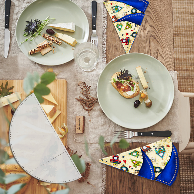 Easy DIY Christmas Placemats Includes Instructions + Template