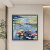 Monet'S Water Lilies-14CT Stamped Cross Stitch Egyptian Cotton 74*74cm/29.13*29.13in (Big Size) tapestrymarket
