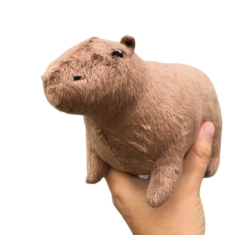 Cuteee Family Kawaii Simulated Capybara Plush Toy Cute Animal Capybara Plushies Squishy Pillow Toy (Four Colors)