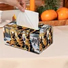 Wooden Colorful Pattern 5D Diamond Painting Tissue Holder Diamond Art Tissue Box