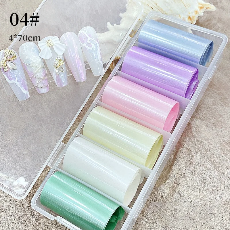 Nail Foils Flowers Nail Stickers Transfer Decals Sliders Christmas Halloween Print Nail Art Decorations DIY Tips Adhesive Wraps