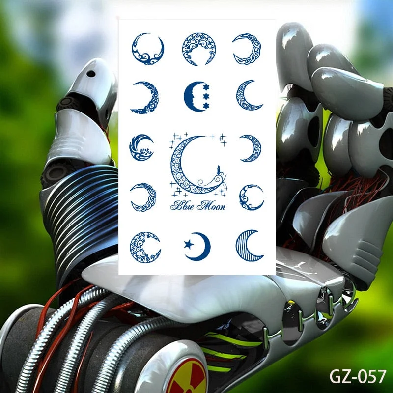 Temporary Waterproof Tattoo Stickers Butterfly Deer Rabbit Flower Juice Ink Lasting Boy Girl Chest Neck Hand Fake Bracelet Tatoo