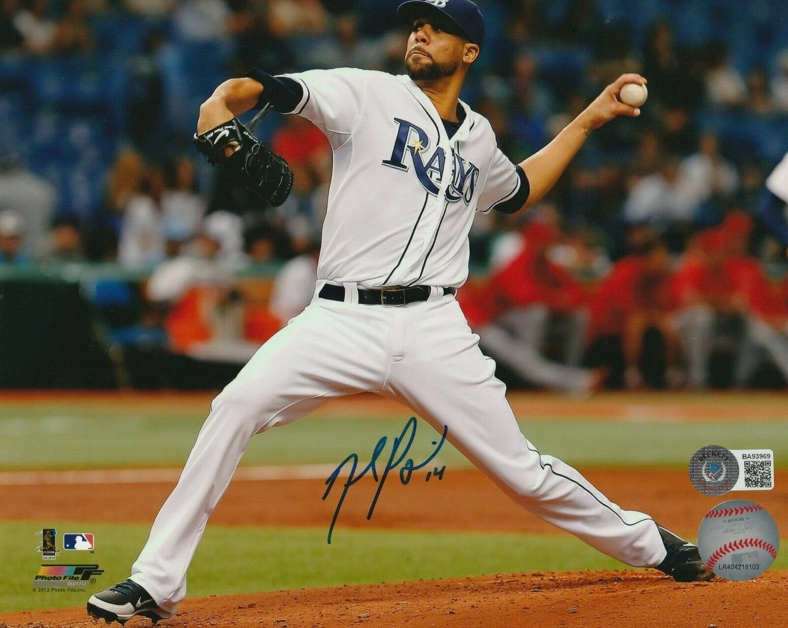 DAVID PRICE Signed Tampa Bay RAYS 8x10 Photo Poster painting w/ Beckett COA (BAS)