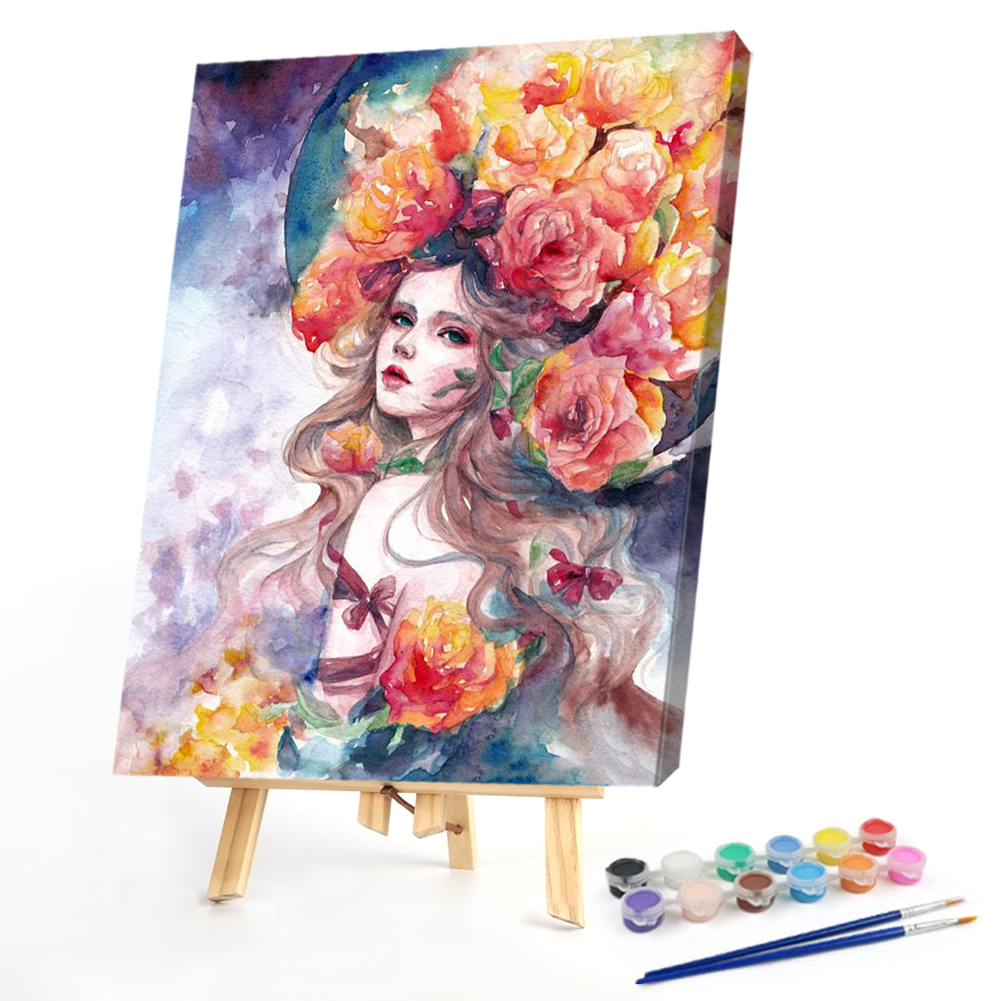 

40*50CM - Paint By Numbers - Girl, 501 Original