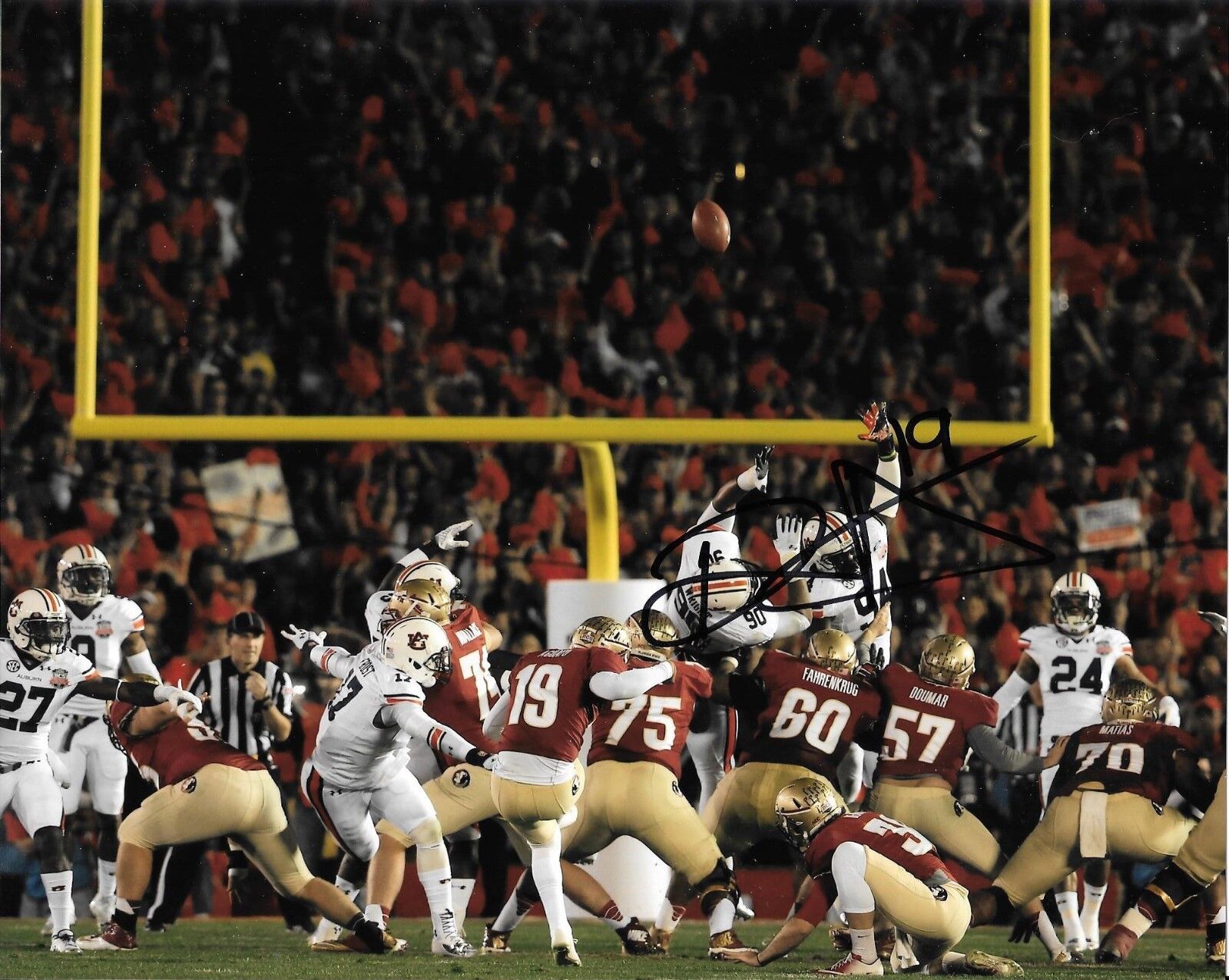 ROBERTO AGUAYO HAND SIGNED FSU SEMINOLES NATIONAL CHAMPIONSHIP 8X10 Photo Poster painting W/COA