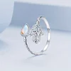 925 Sterling Silver Hamsa Hand Ring（Adjustable Ring）