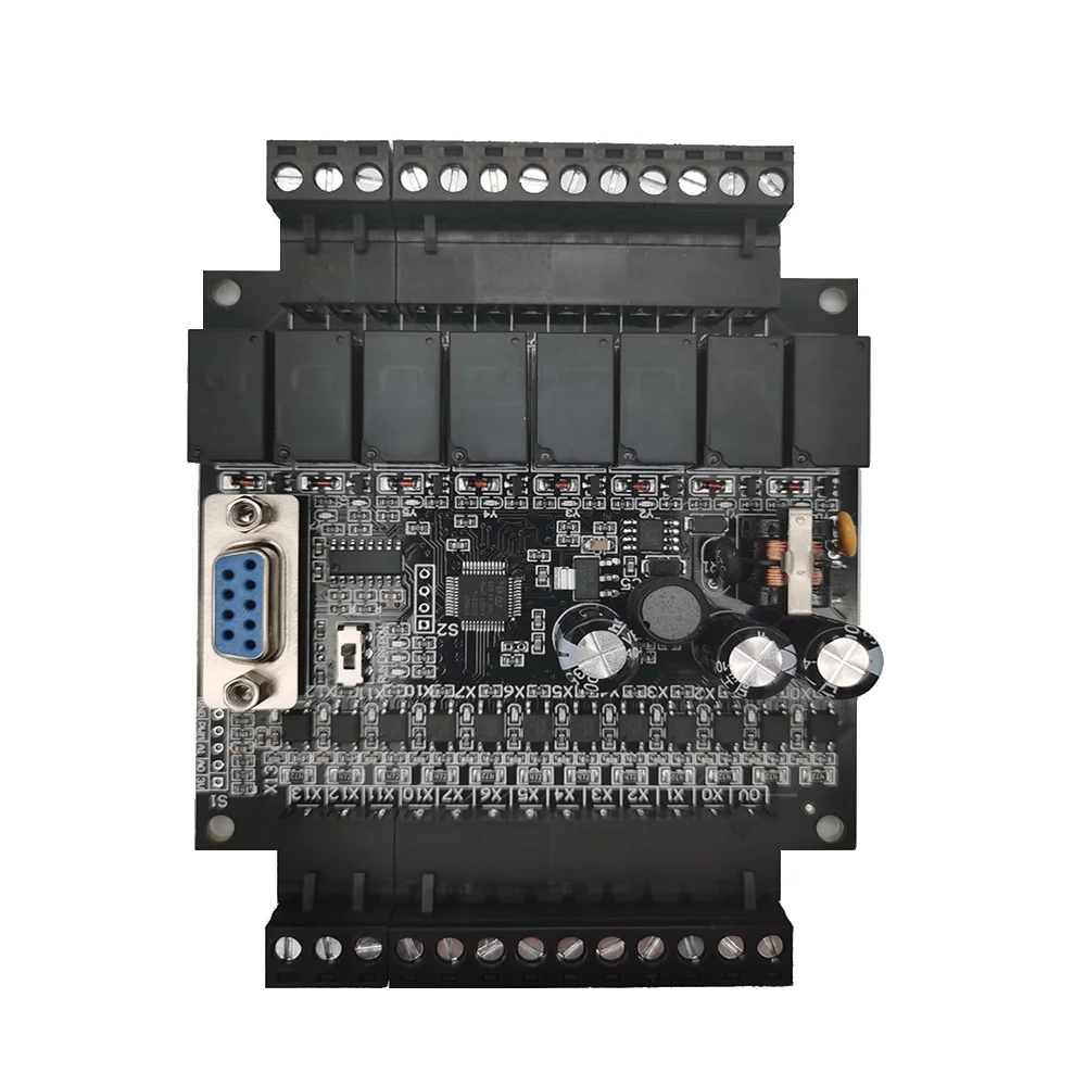 RS232 TTL FX2N 20MR 20MT Industrial PLC Programming Controller Programmable Logic Controller Board PLC Control Panel
