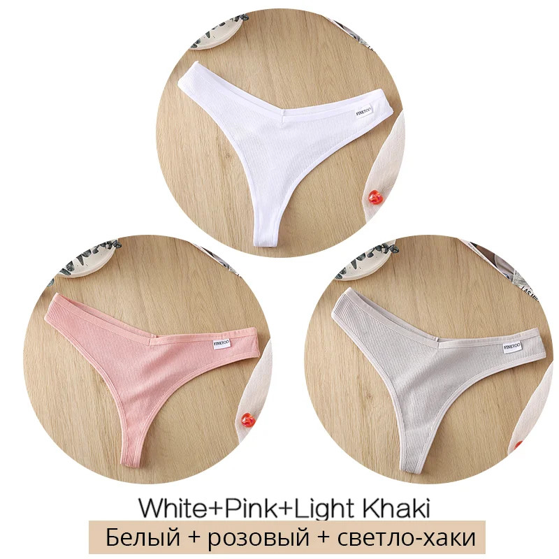 Billionm Sexy Panties Cotton Thongs Women Underwear Striped G-String Sexy Lingerie Soft Female Underpants Girls G-String Panties