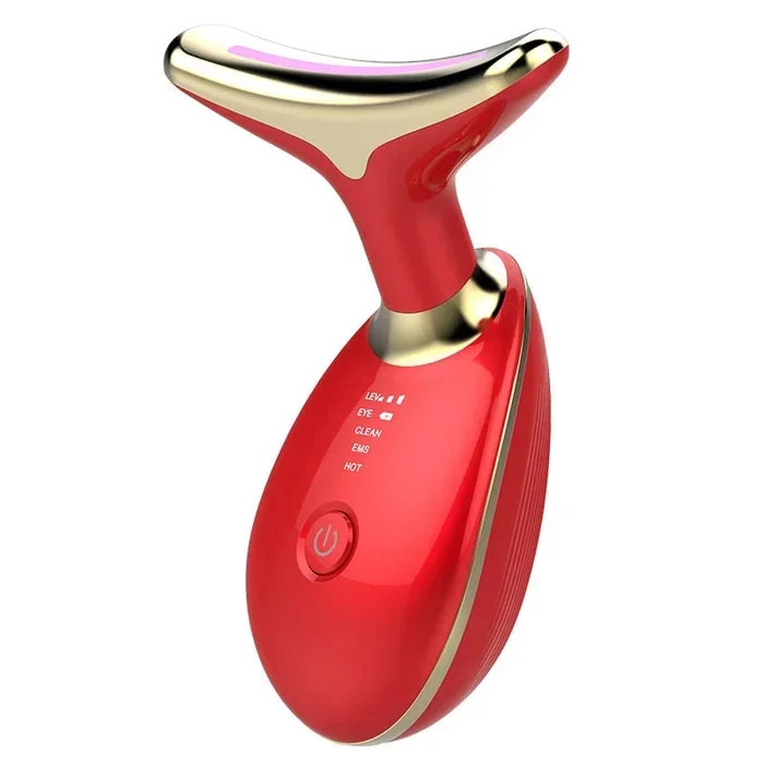 Neck Lifting And Tighten Massager Electric Microcurrent Wrinkle Remover LED Photon Face Beauty Device