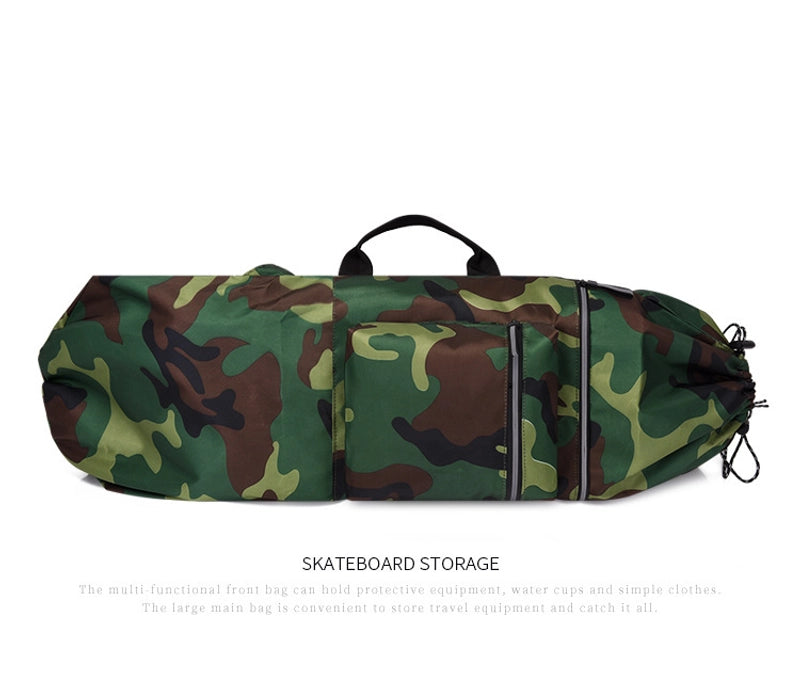 Waterproof 45 Inches Solid Color Camouflage Outdoor Drawstring Backpack