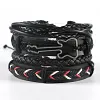New European And American Retro Style Life Tree 8-Shaped Cross Zinc Alloy Hand-Woven 4-Piece Men'S Bracelet by Inlyline