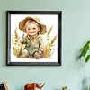 >SALE<Full Embroidery Eco-cotton Thread 18CT Printed Farm Baby Cross Stitch Kit25x25cm