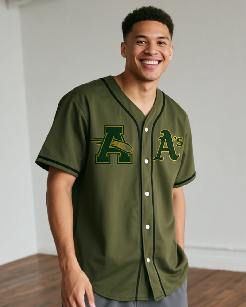 MLB Logo Oakland Athletics Print Jersey