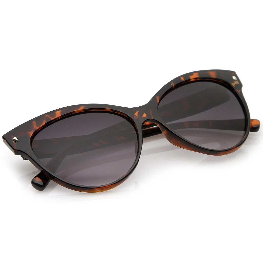 Women's Mod Oversize Horn Rimmed Cat Eye glasses 52mm