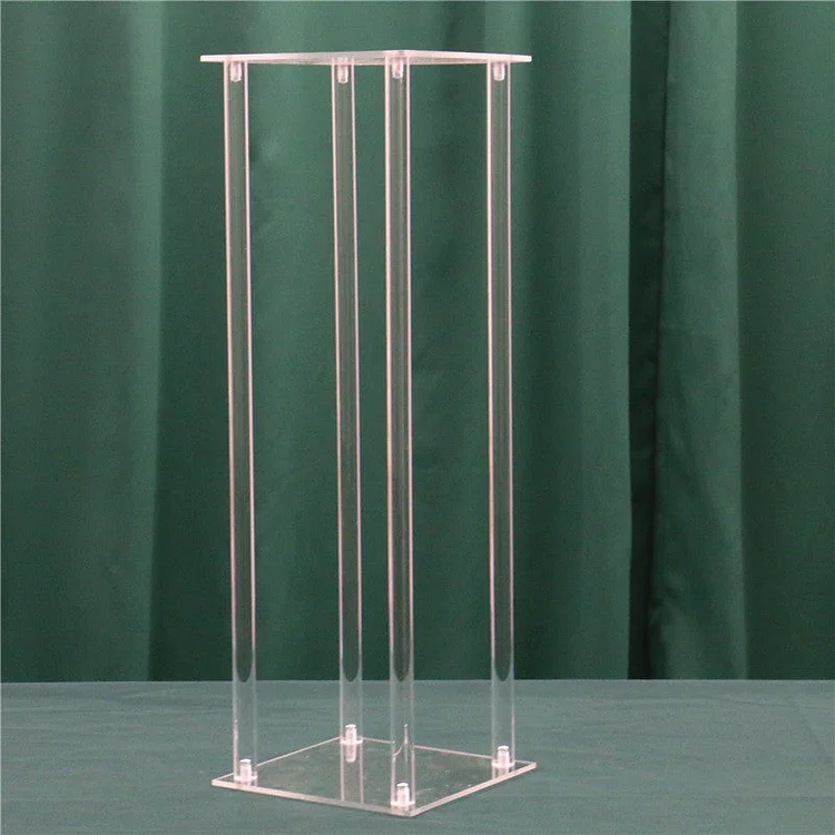 A5888 Acrylic Clear Flower Vase Wedding Table Centerpiece Modern Vintage Floral Stand Columns