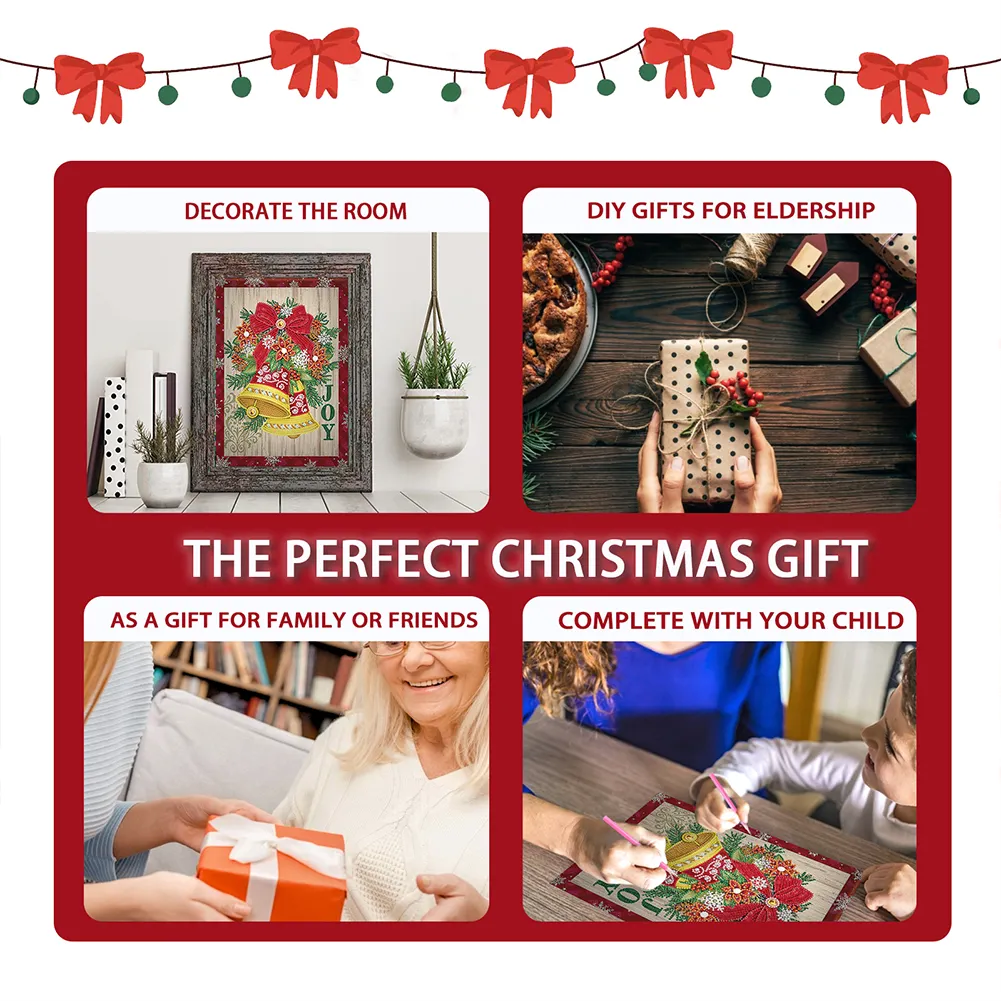 Diamond Painting - Partial Special Shaped Drill - Christmas Atmosphere(30*40cm)