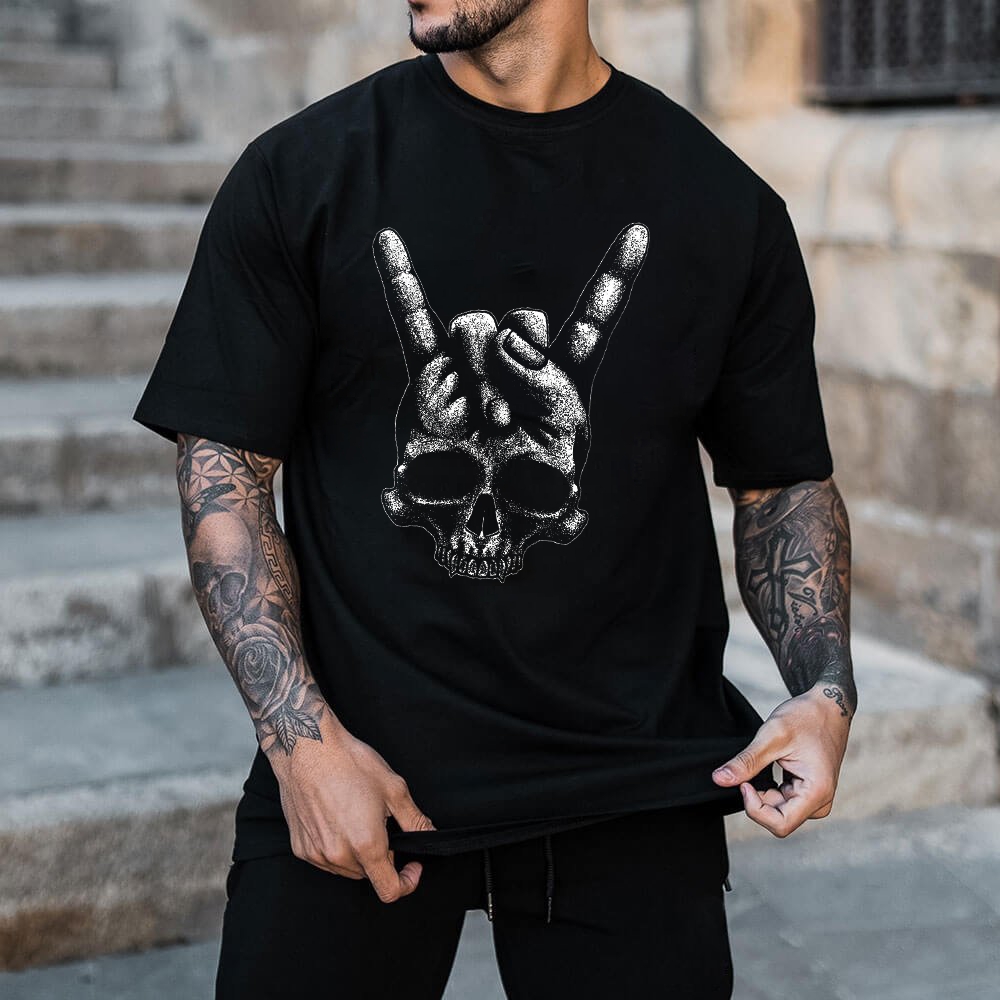 ROCK TO DEATH GRAPHIC PRINT T-shirt