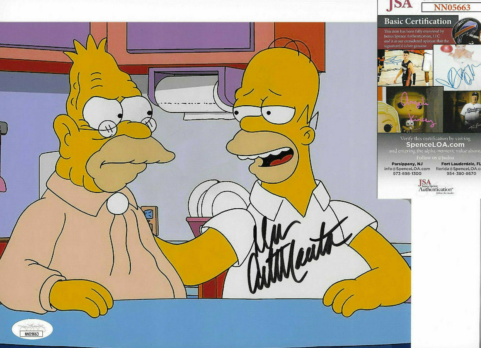 Dan Castellaneta Signed 8x10 Photo Poster painting Autograph, Homer & Grandpa Simpson, JSA COA