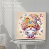 (25x25cm)DIY Gnome Framed Handmade Pearl Painting Art Craft Kit Living Home Decor
