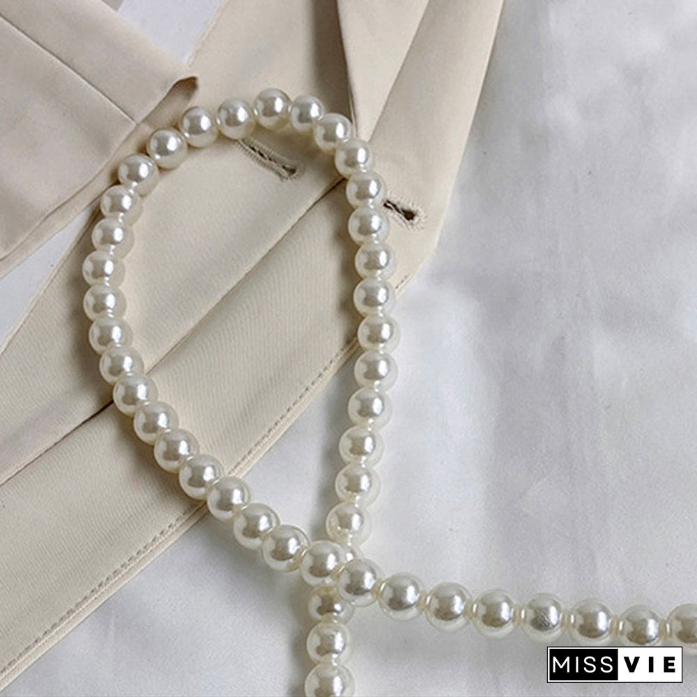 Casual Patchwork Pearl Bags