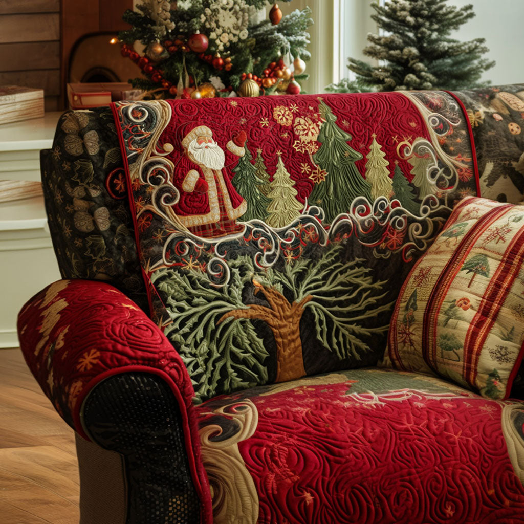 Rustic Winter Dream Quilted Sofa Cover NCU0PT9804 everthome