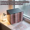 16Pcs Rhinestone Tray Storage Rack Set Large Capacity Diamond Painting Storage Tray Stackable Drilling Disc Rack for DIY Crafts Rhinestones Sorting Trays (Black)