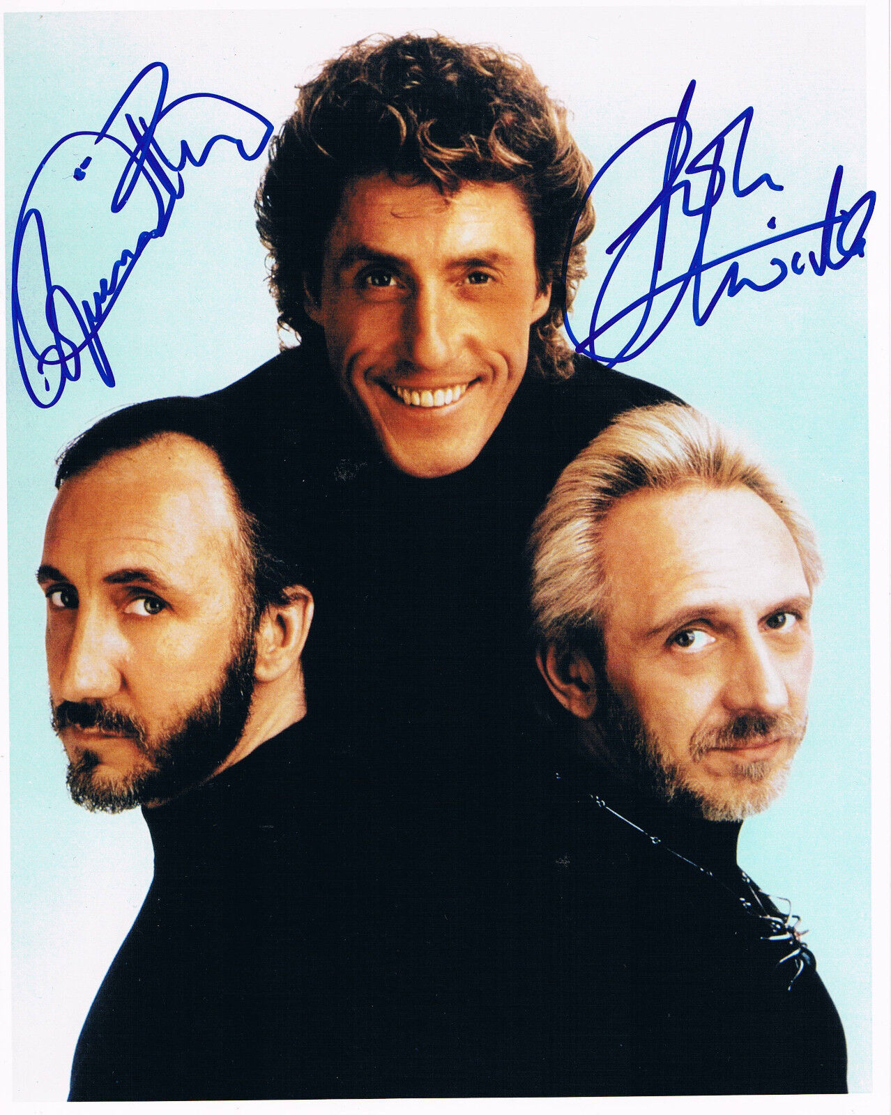 The Who Roger Daltrey & John Entwistle 1944-2002 autograph signed 8x10