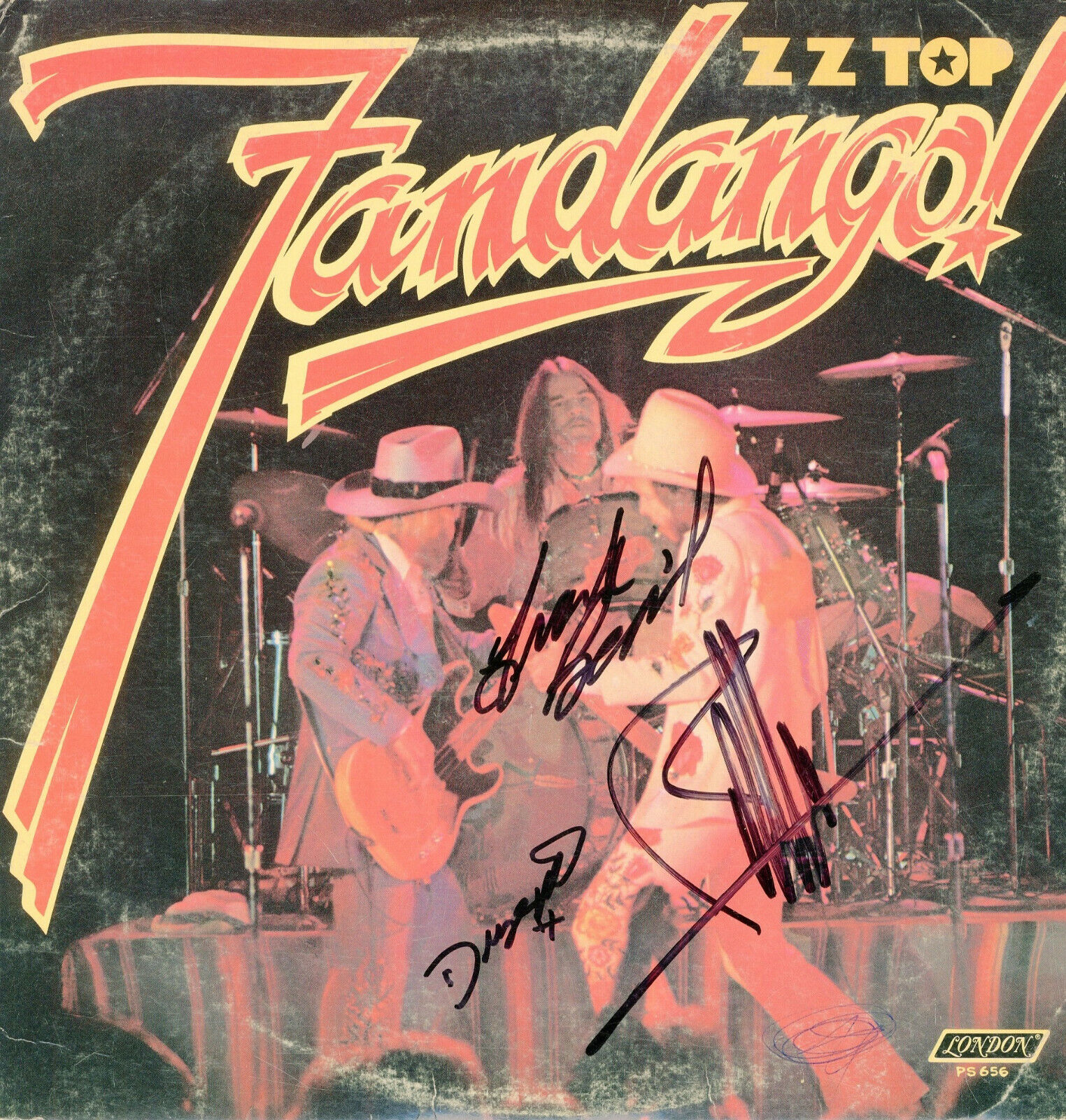 ZZ TOP Signed 'Fandango' Photo Poster paintinggraph - Rock Musicians / Band - preprint