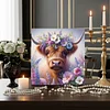 Framed Diamond Painting - Full Round Drill - Cow (25x25cm)