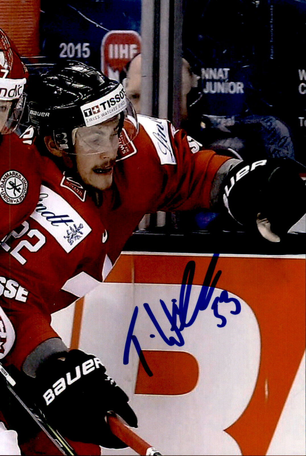 Tim Weiser SIGNED 4x6 Photo Poster painting SHERBROOKE PHOENIX / TEAM SWITZERLAND #3