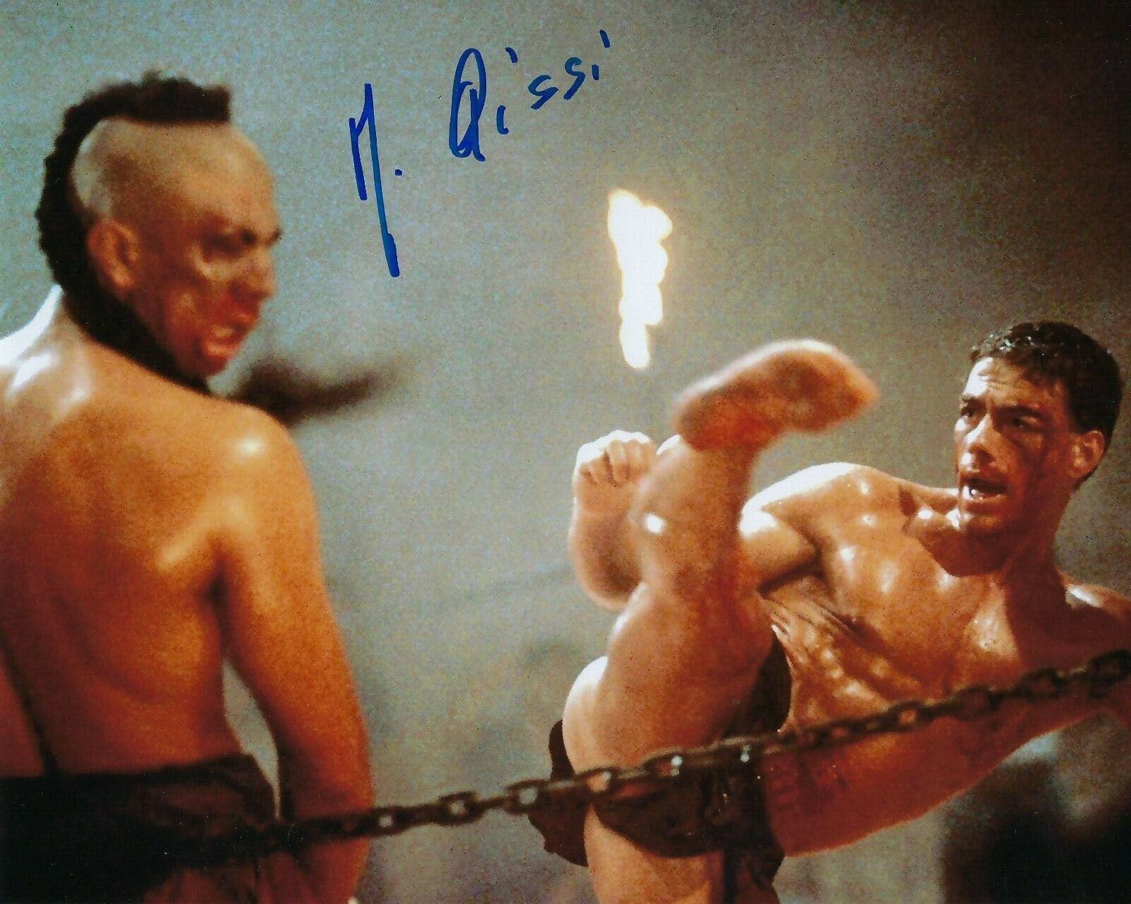 GFA Kickboxer Movie 2 Tong Po * MICHEL QISSI * Signed 8x10 Photo Poster painting PROOF MH2 COA