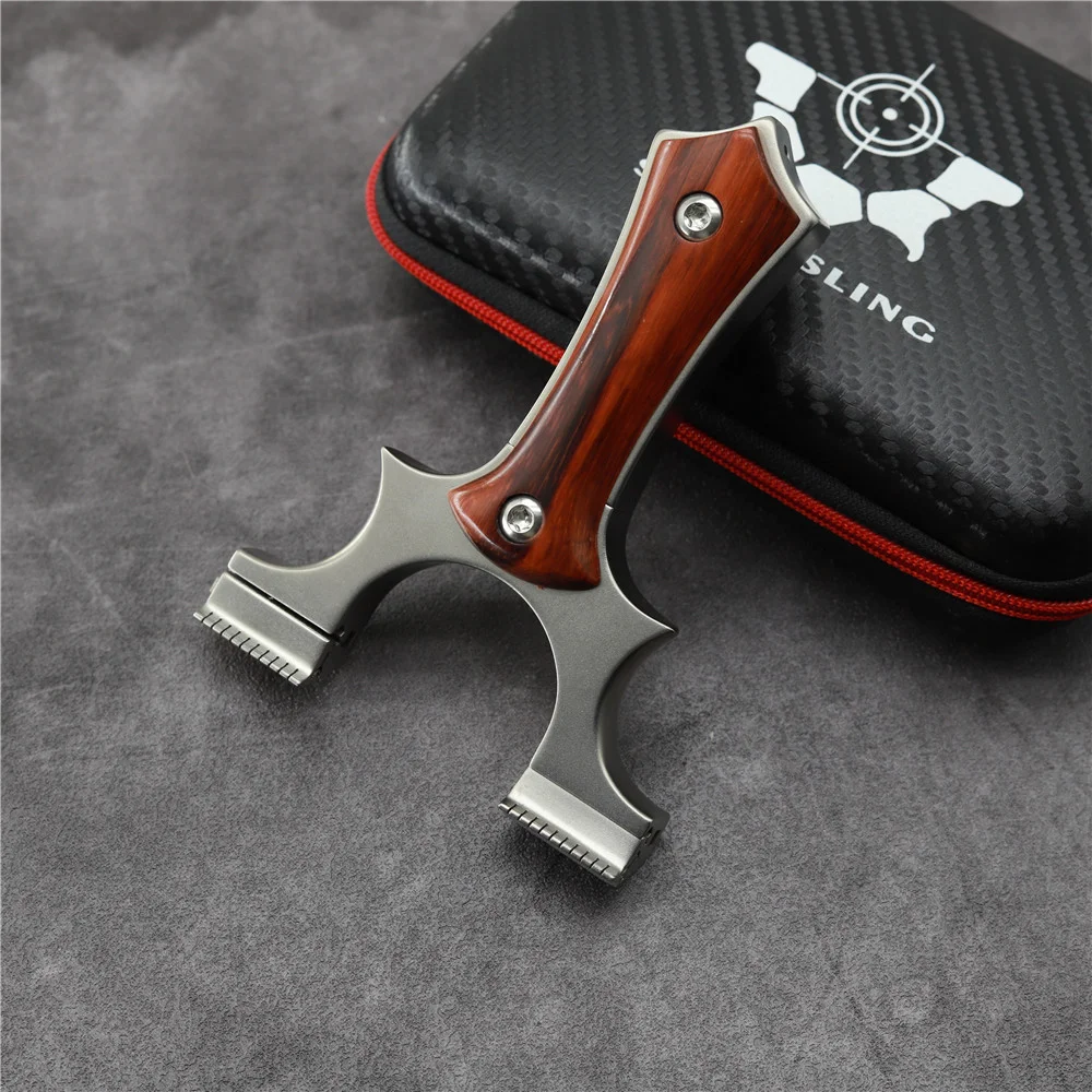 Snipersling Slingshots SMaverick Titanium Slingshot With Latest None