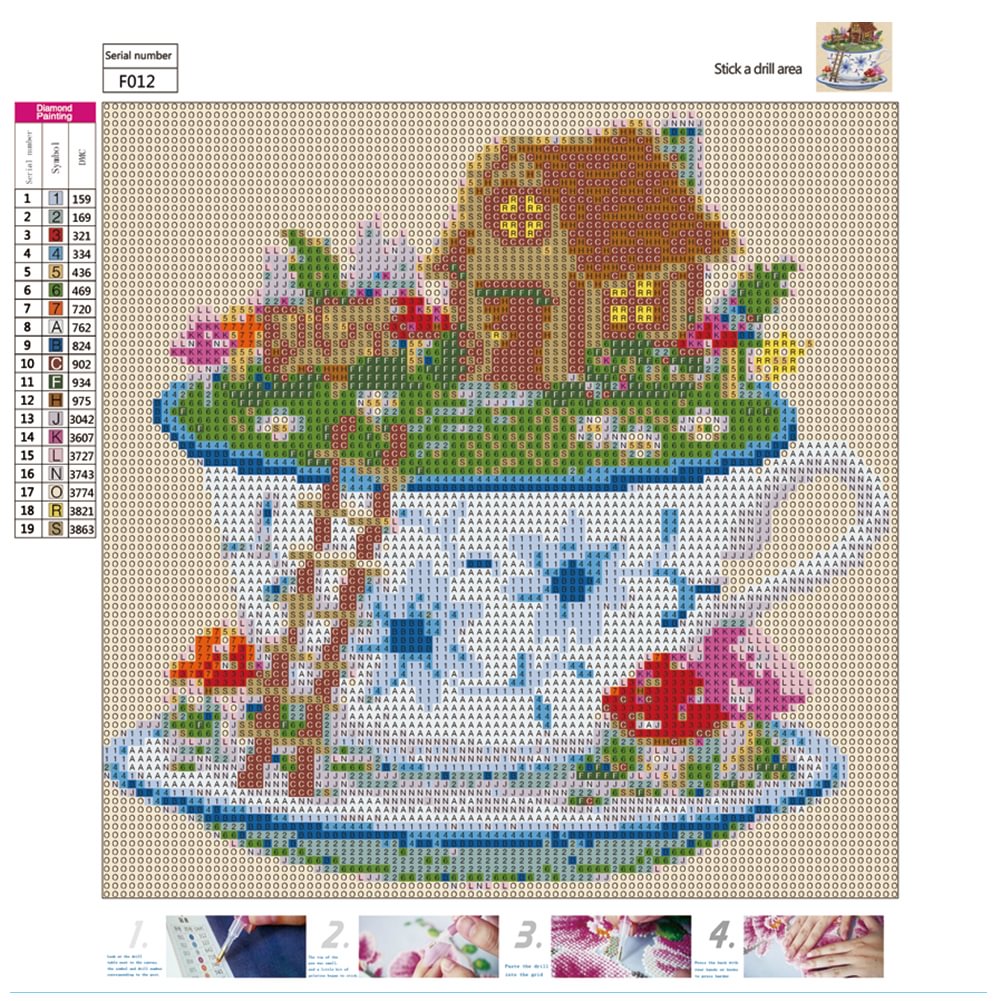 30*30CM - Square Drill Diamond Painting - Unique Cup