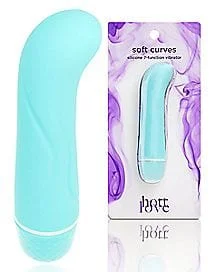 Pornhint Soft Curves Multi-Function Waterproof G-Spot Vibrator 5 Inch Turquoise - Hott Love