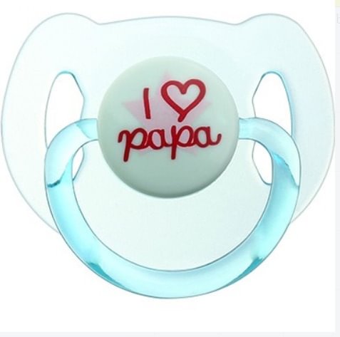 I LOVE U Transparent Magnetic Pacifier