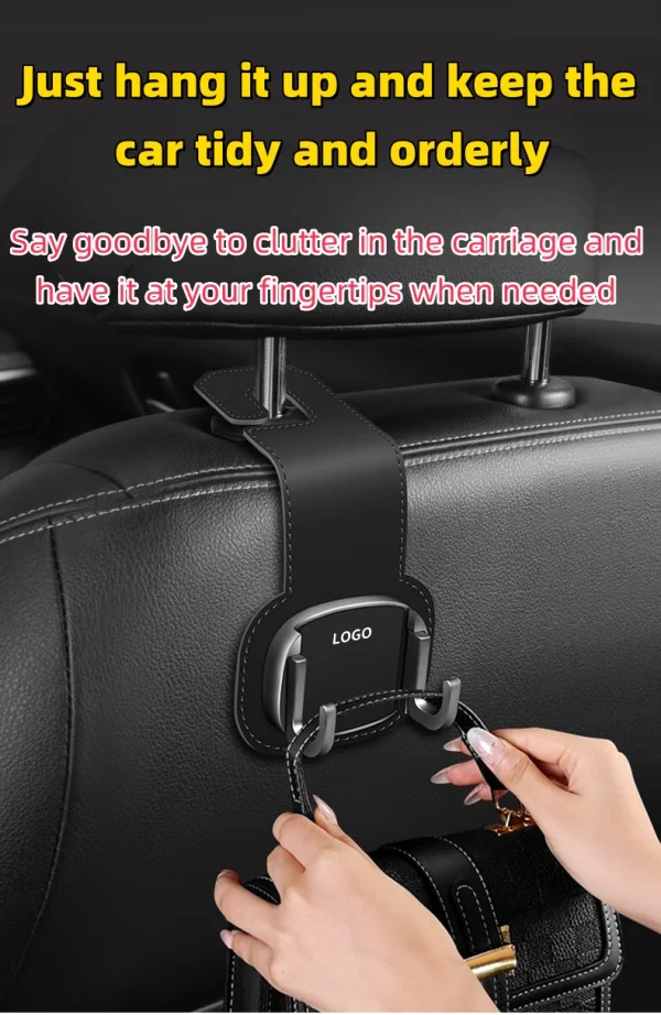 Car Seat Back Hidden Suede Hook