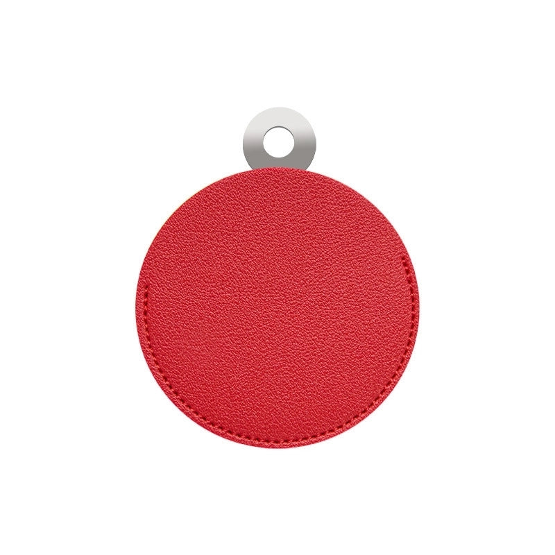 Minimalist Solid Color Pu Leather Mirror 1 Piece