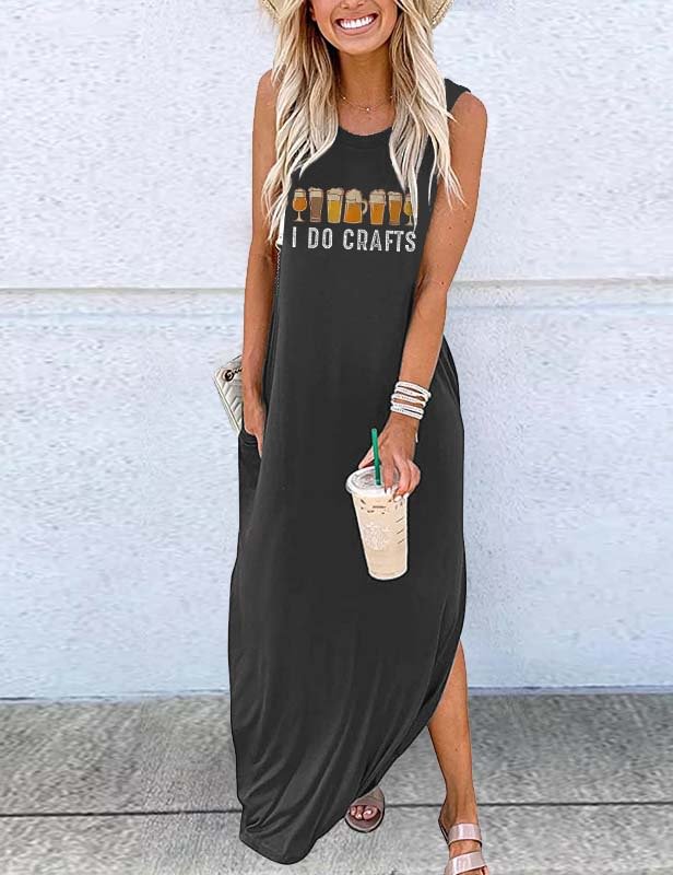 I Do Crafts Beer Maxi Dress