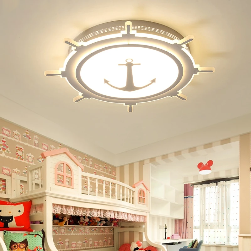 Modern Led Ceiling Chandelier For Bedroom Study Room Children Room Kids Rom Home Deco White/Pink/Blue Ceiling Chandelier