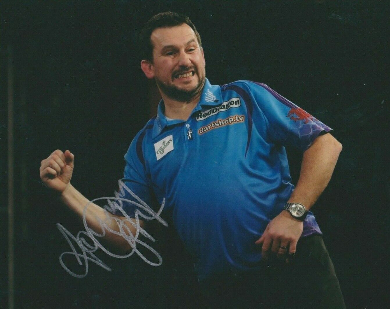 Jonny Clayton **HAND SIGNED** 8x10 Photo Poster painting ~ Darts ~ AUTOGRAPHED