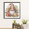 >SALE<5 D DIY Partial Special Shaped Drill Diamond Painting Flower Gnome Art 30x30cm