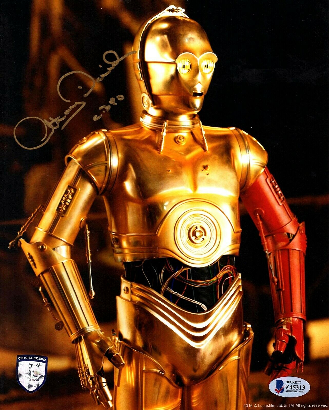 ANTHONY DANIELS Signed STAR WARS C3-P0