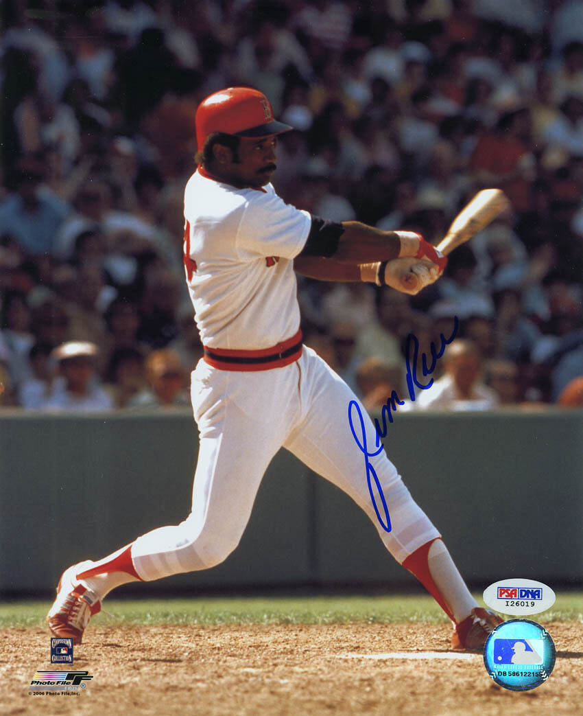 Jim Rice SIGNED 8x10 Photo Poster painting Boston Red Sox PSA/DNA AUTOGRAPHED