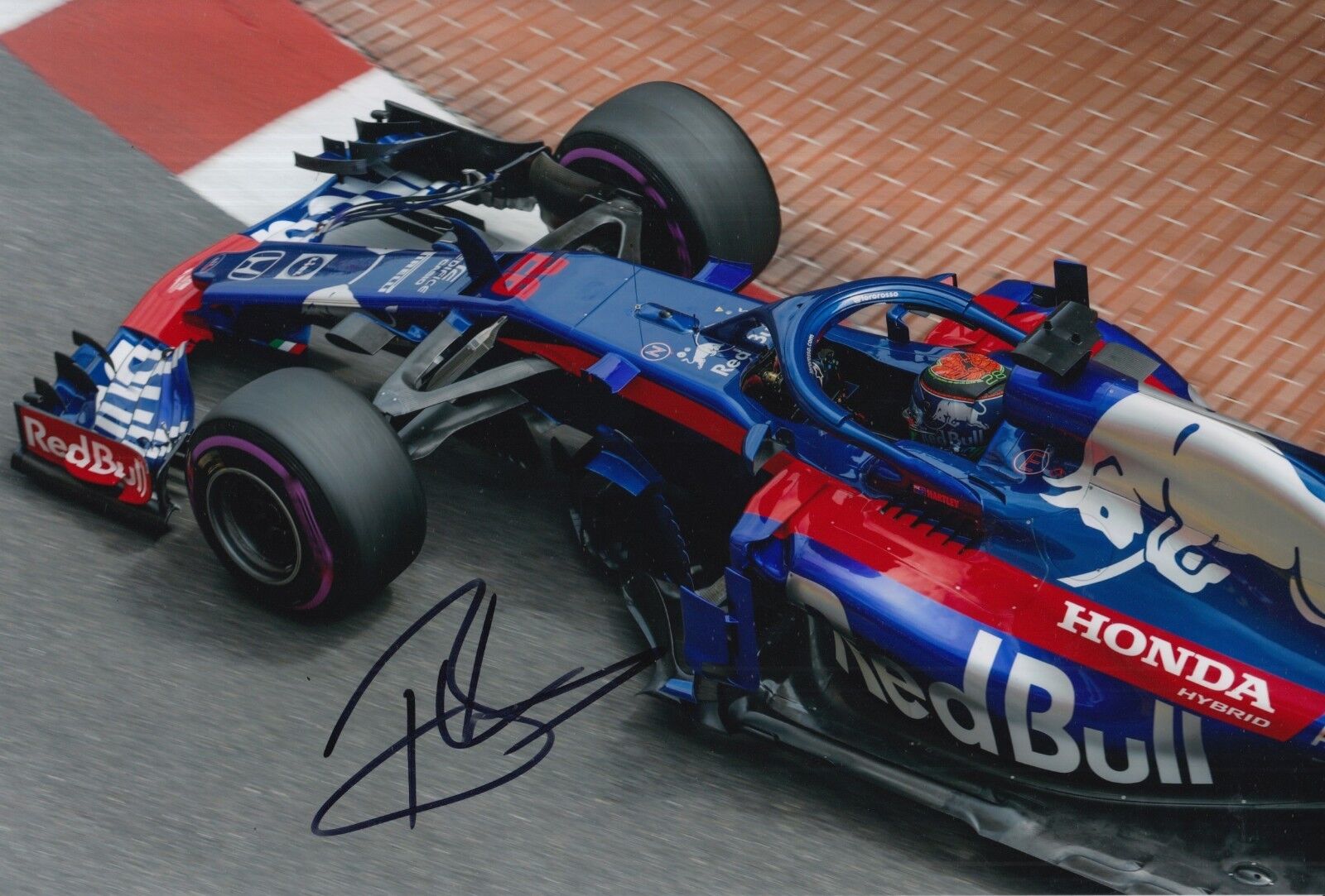 Brendon Hartley Hand Signed 12x8 Photo Poster painting Red Bull Toro Rosso Honda F1 1.